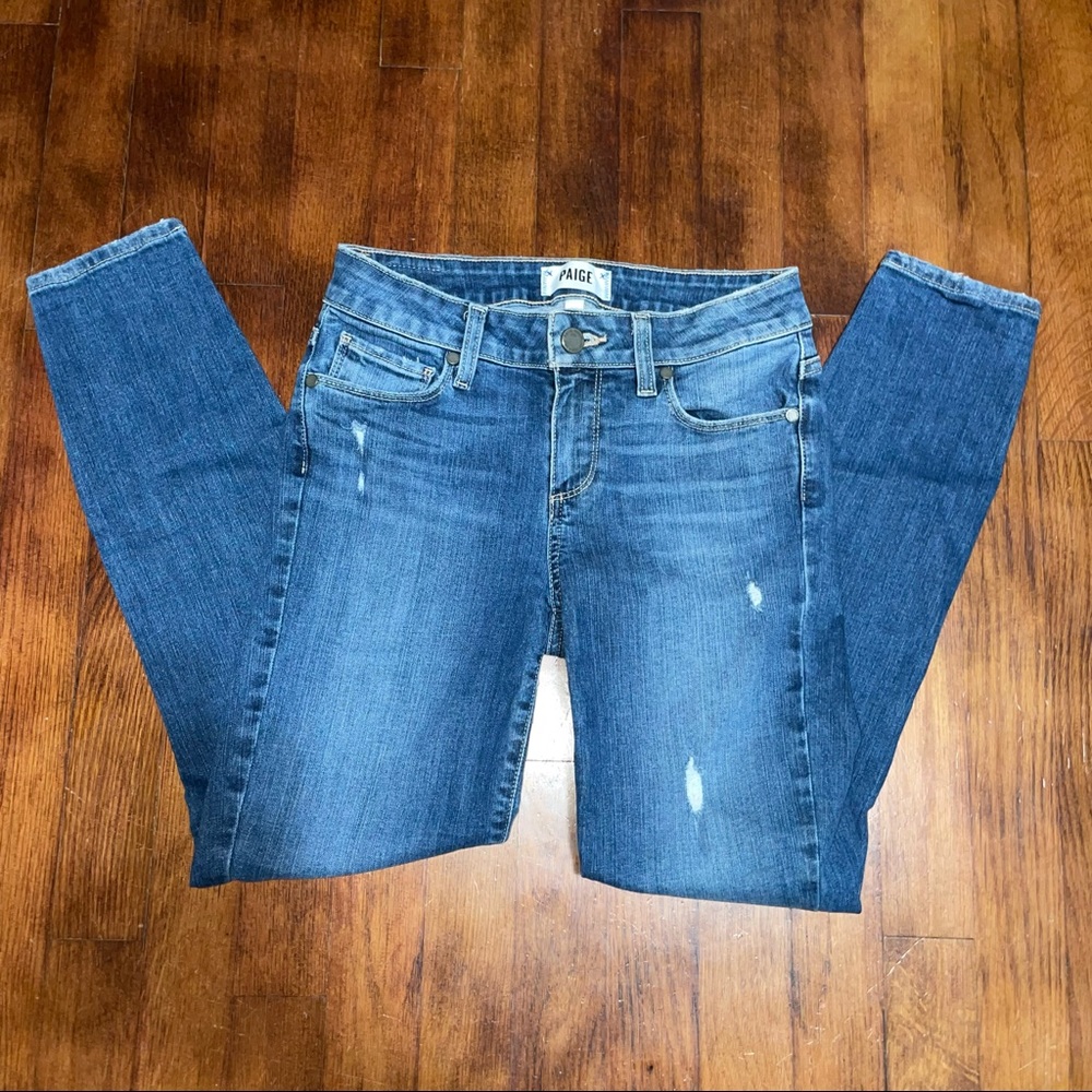 Paige skinny blue jeans